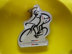 画像1: 自転車「LA FRANCECAISE DES JEUX」　LOTOフランス国民の宝くじキーホルダー