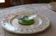 画像2: イギリス　ヴィンテージのグリーンのデザートグラス　
