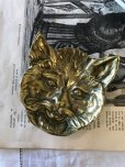 画像8: アンティーク　キュートな真鍮の猫トレイ