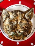 画像4: 真鍮 キュートな表情の猫トレイ