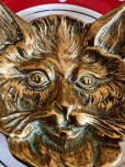 画像8: 真鍮 キュートな表情の猫トレイ
