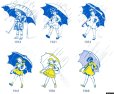 画像18: 傘を差した女の子　モートンソルトの看板