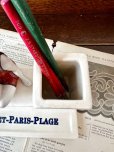 画像9: フランス フラッパーガール インク壺とペン置き