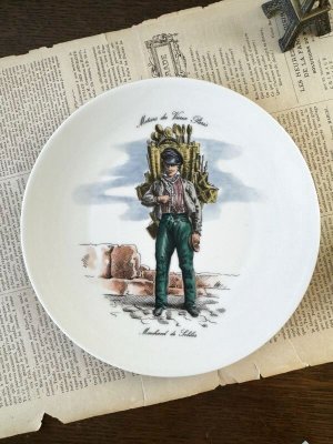 画像1: フランス リモージュの装飾プレートF食器