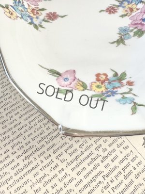 画像2: フランス シルバー縁のお花ラヴィエ