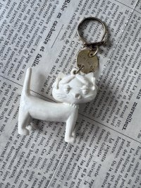 フランス Unimel(ユニメル) ネコ キーホルダーホワイト