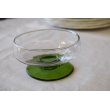 画像4: イギリス　ヴィンテージのグリーンのデザートグラス　 (4)