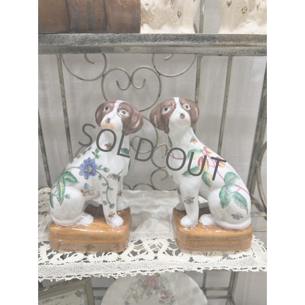 画像1: イギリス スタッフォードシャードッグ flower (1)